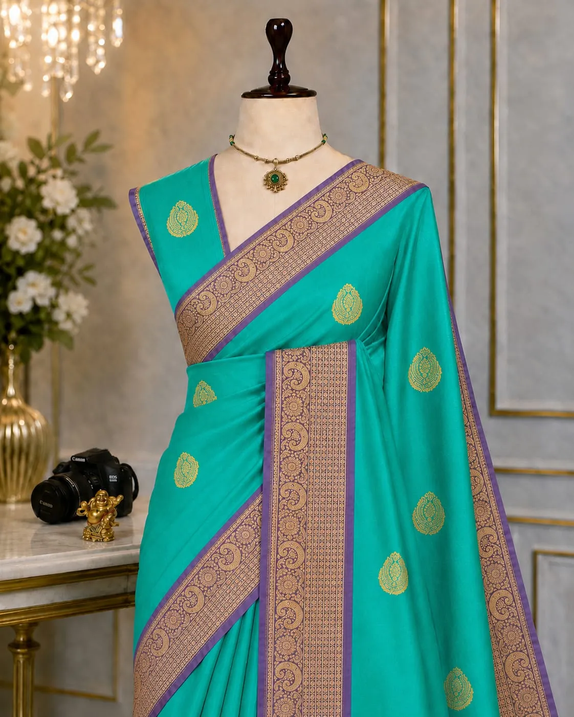 Royal Butta Lichi Semi Silk Saree